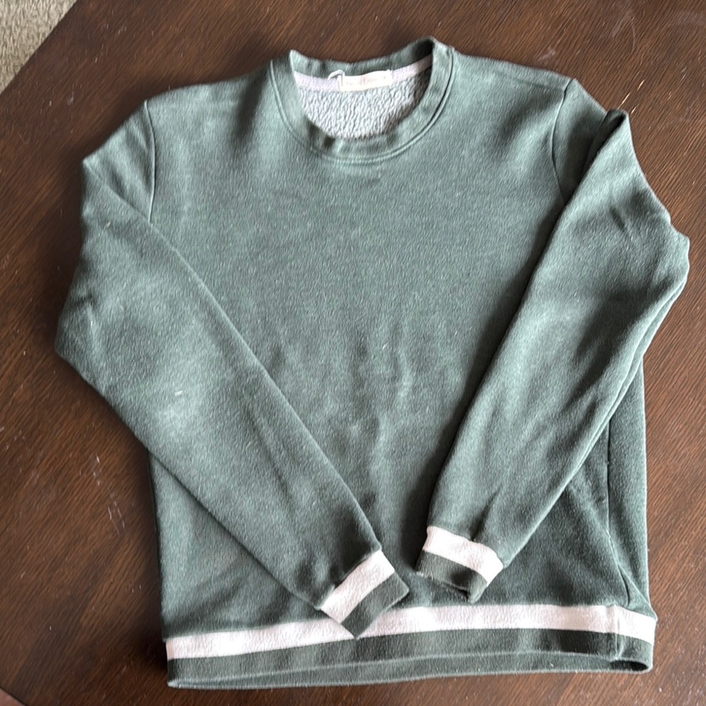 Marine Layer Green Crewneck Sweater Soft Cotton Blend